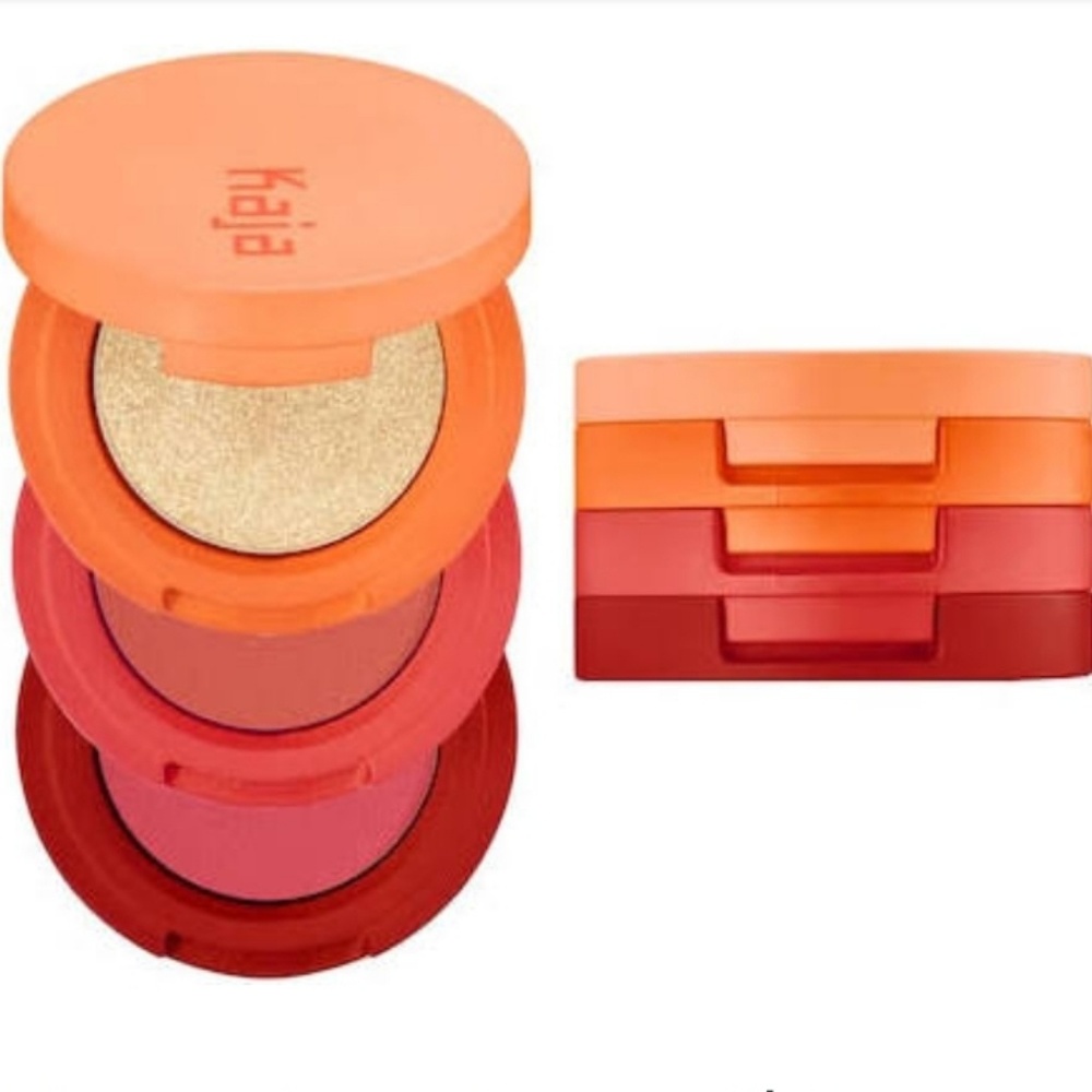 Kaja Beauty Eyeshadow Trio Poppy Champagne